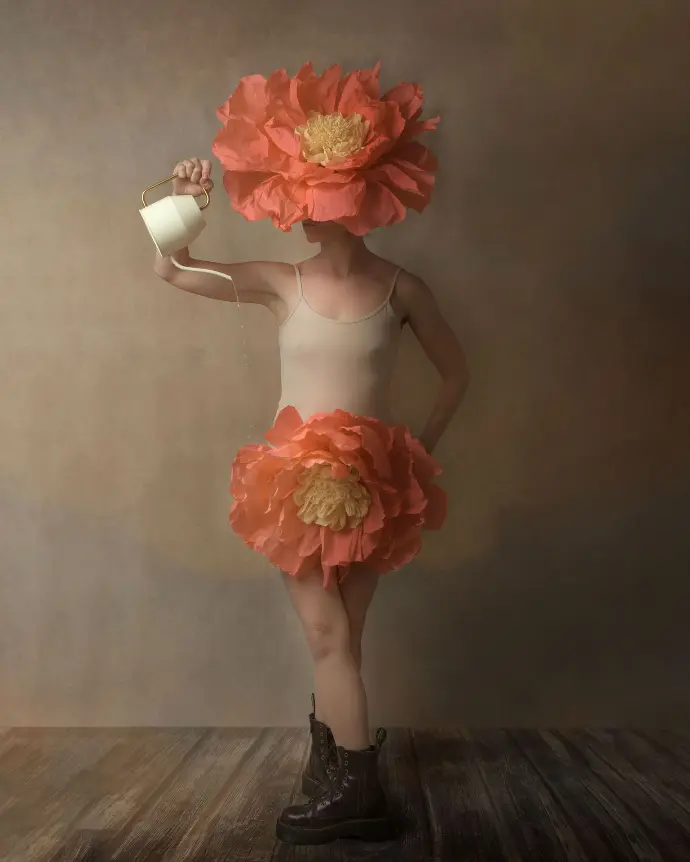 Autoportrait La dame aux chapeau