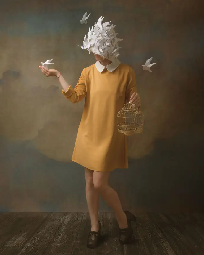 Autoportrait La dame aux chapeau