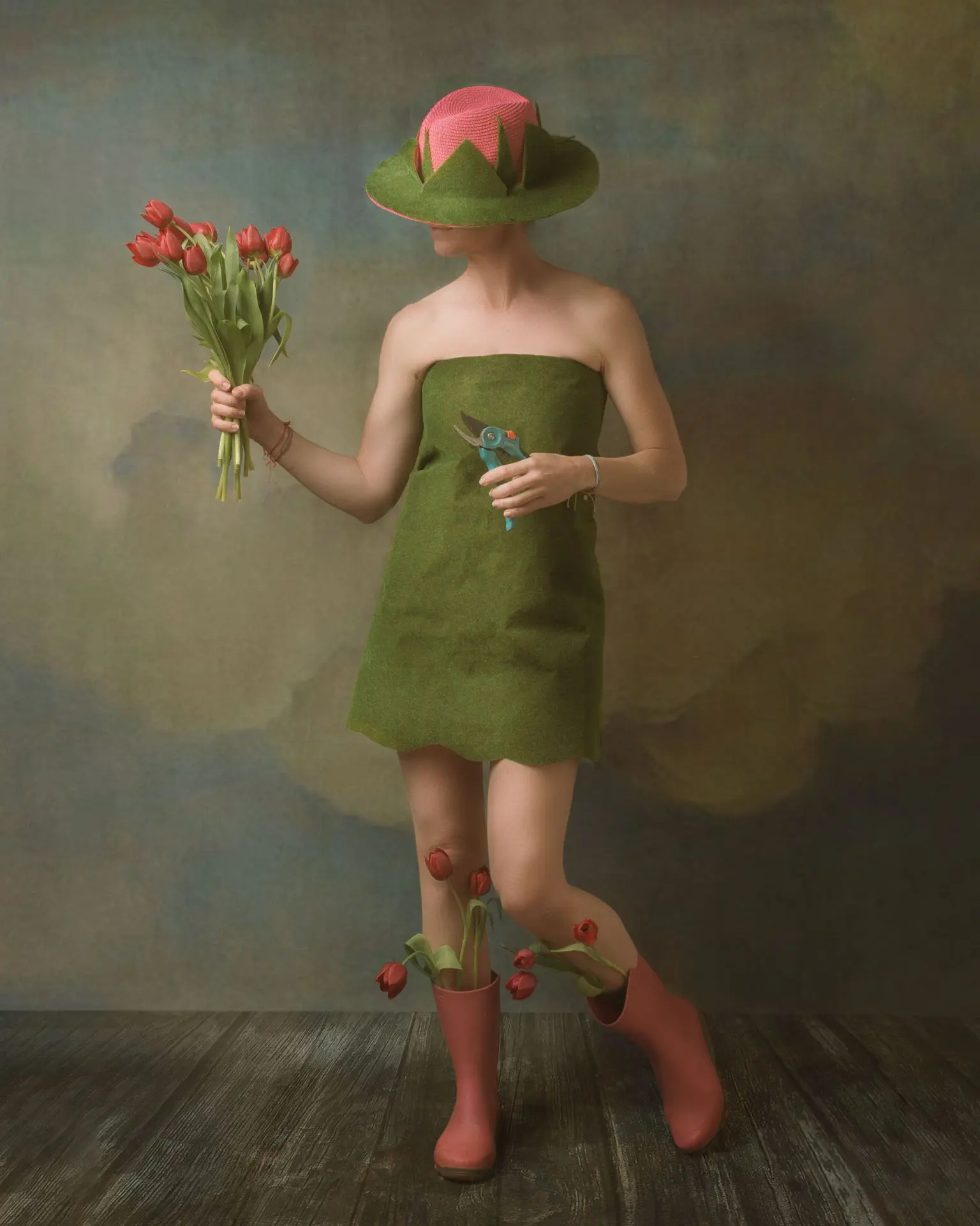 Autoportrait La dame aux chapeau