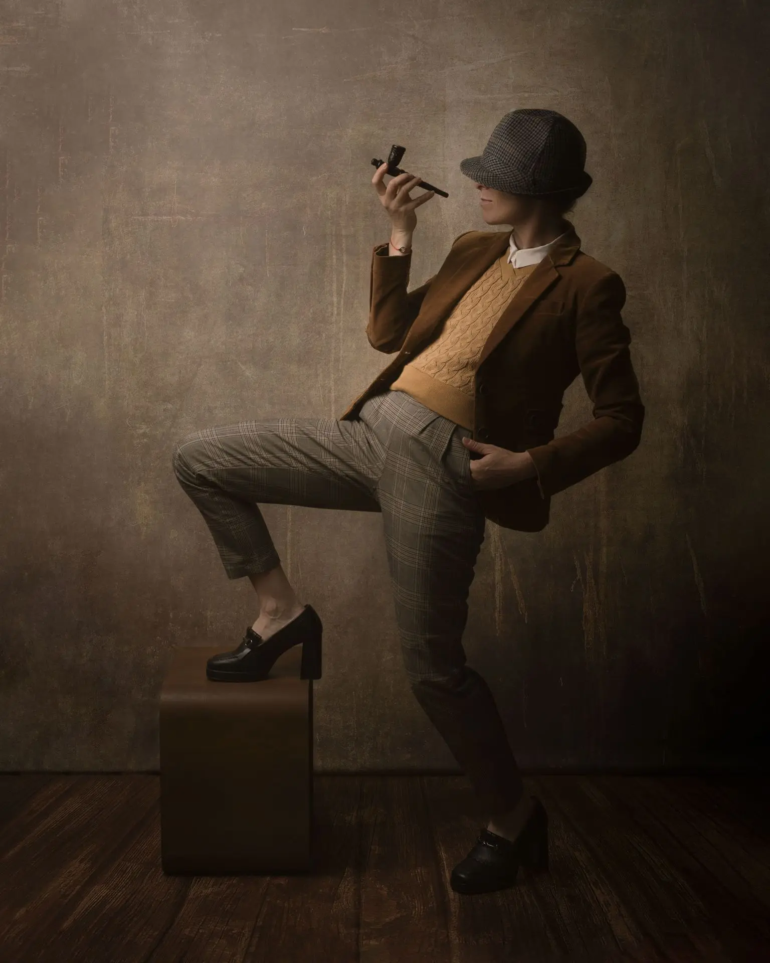 Autoportrait La dame aux chapeau