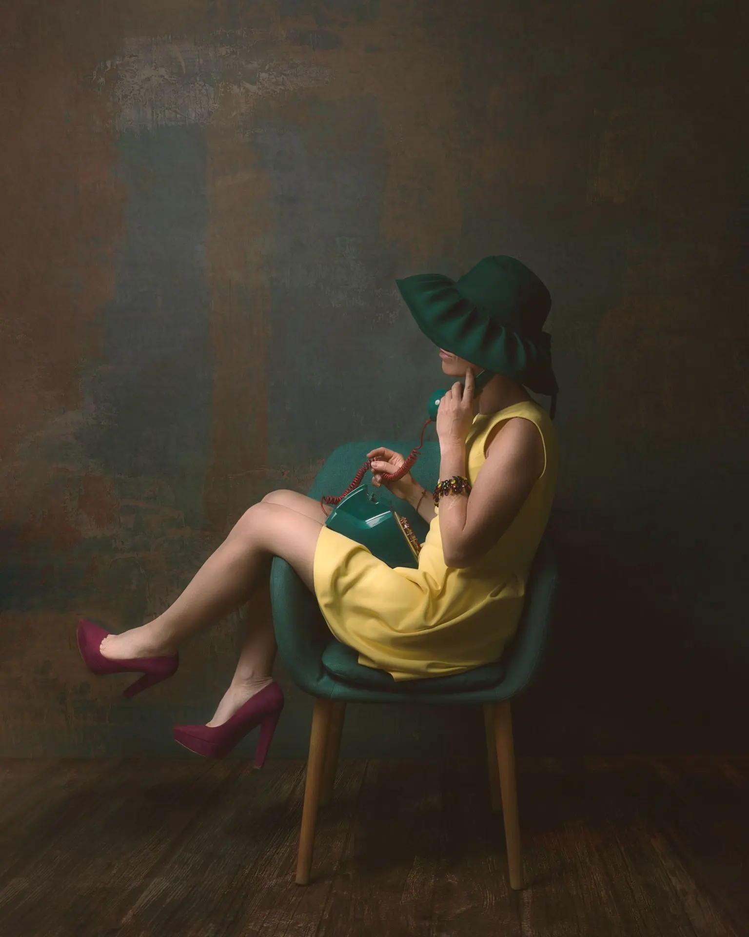 Autoportrait La dame aux chapeau